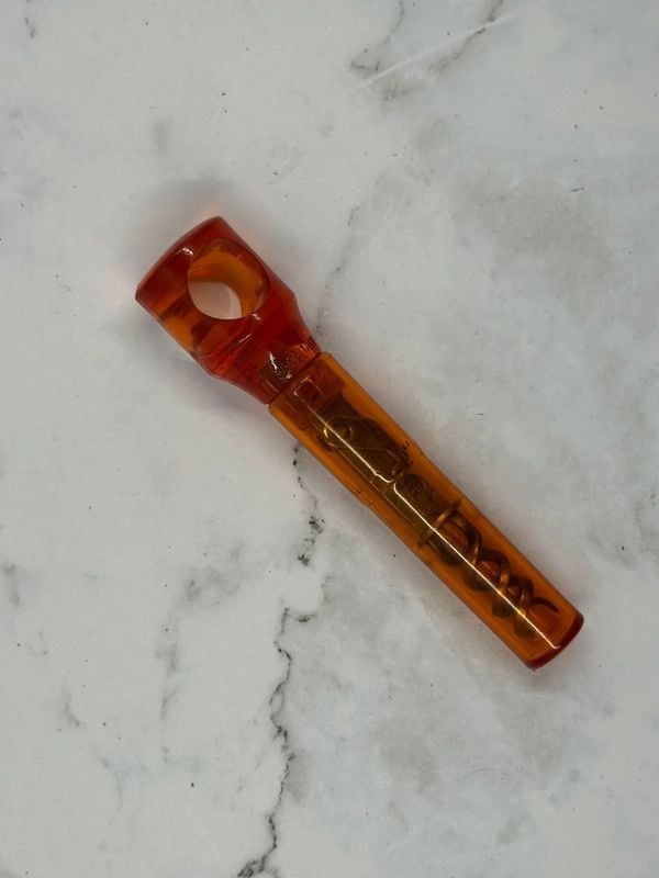 Vintage Made in Italy Amber Acrylic Corkscrew | Orange Retro Wine Opener 1