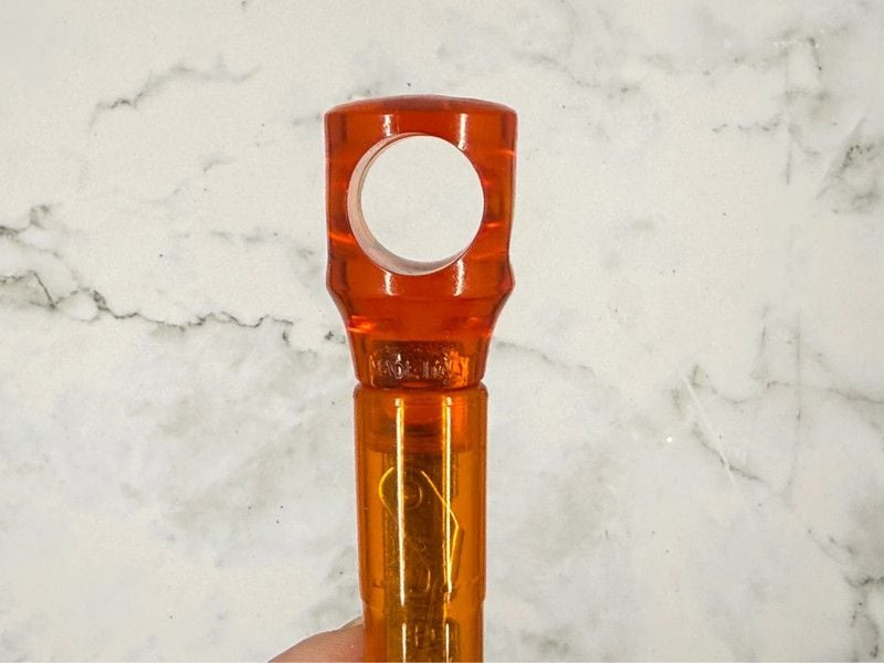 Vintage Made in Italy Amber Acrylic Corkscrew | Orange Retro Wine Opener 5