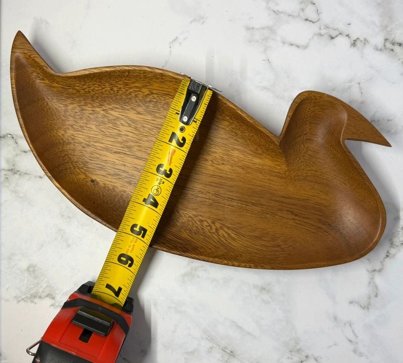 Wooden Duck Bowls Set of 4 | Hand Carved Wood Duck Dishes 6