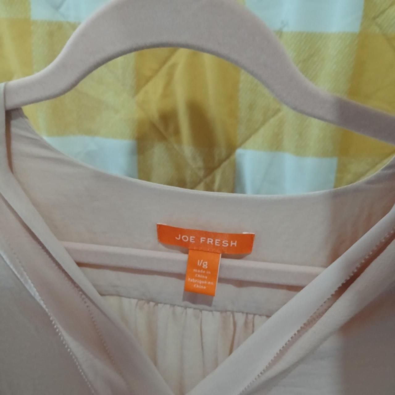 Joe Fresh Pink Long Sleeve Pleated Blouse 2