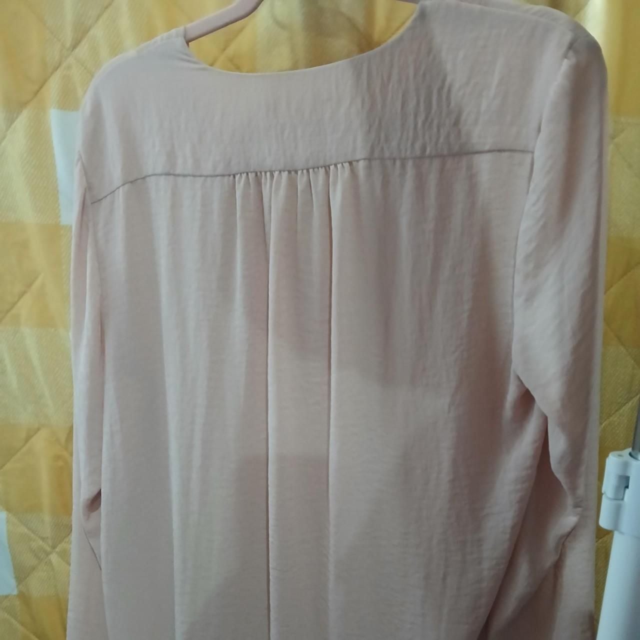 Joe Fresh Pink Long Sleeve Pleated Blouse 3