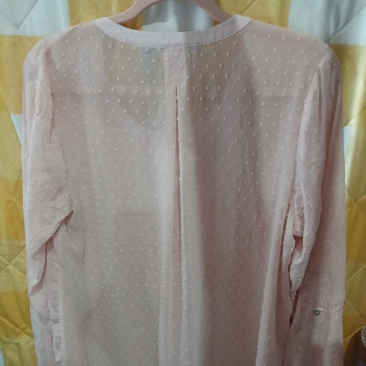 Daniel Rainn Sheer Long Sleeve Blouse 5