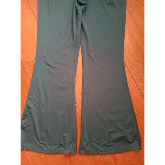 Blue Stretchy Flare Soft Leggings Large 3