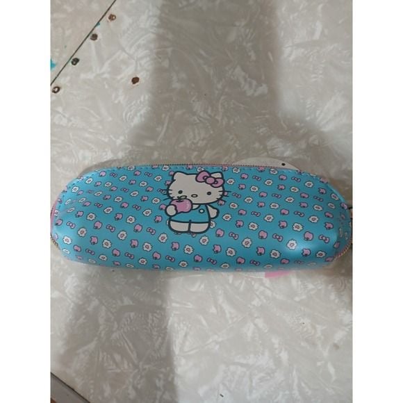Hello Kitty Floral Blue Pencil Case 1