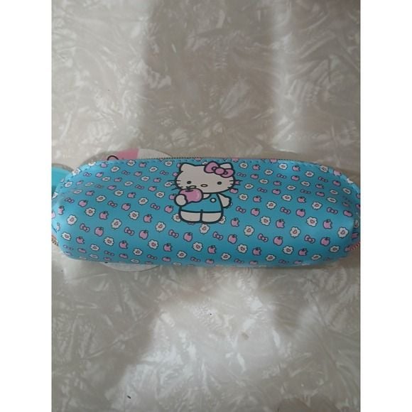 Hello Kitty Floral Blue Pencil Case 2