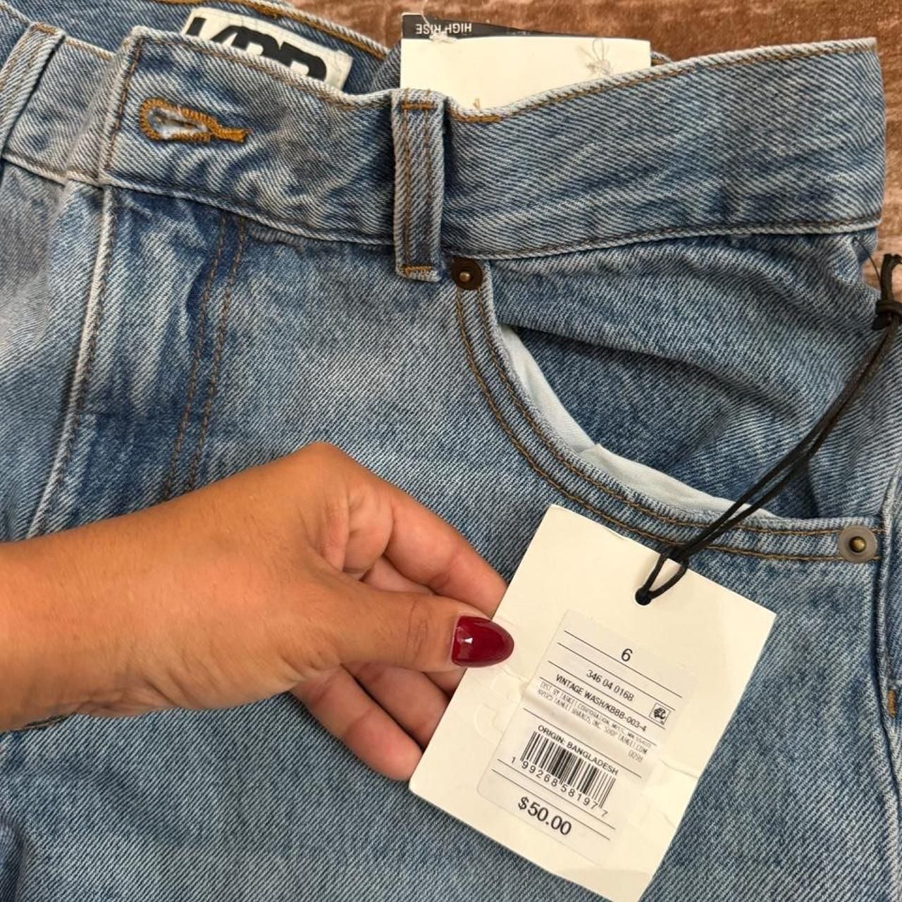 K888 by Kaci High Rise Wide Leg Denim Jeans 4