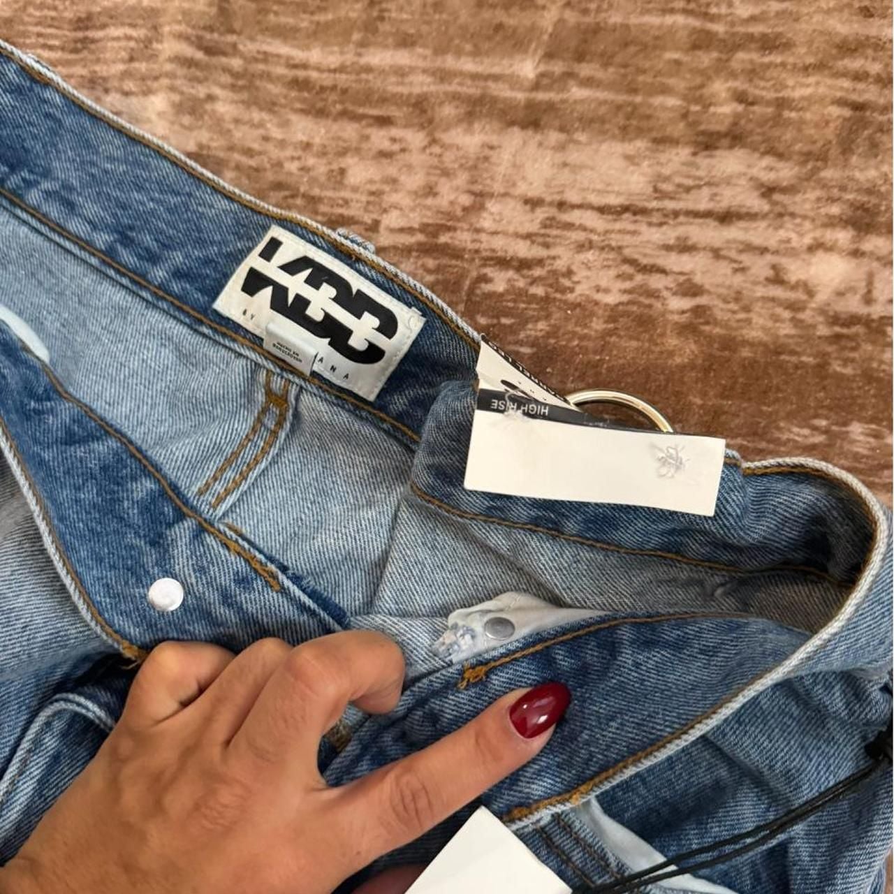 K888 by Kaci High Rise Wide Leg Denim Jeans 5