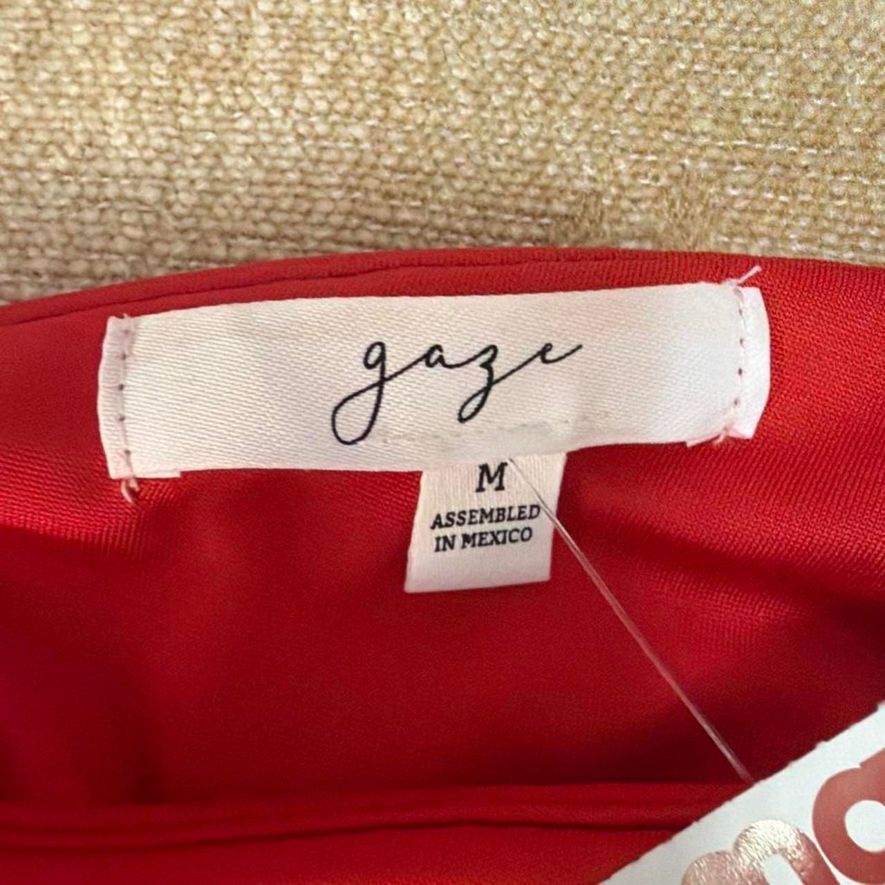 Gaze Red Asymmetrical Tie Detail Tank Top 3