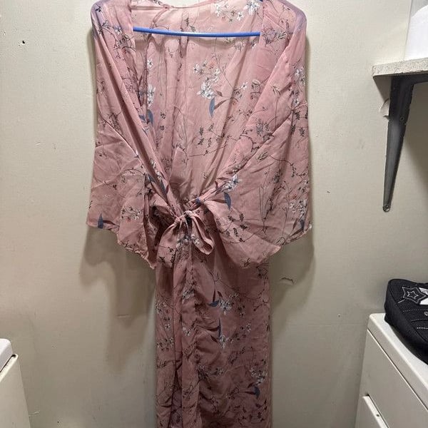 See through robe style cover up