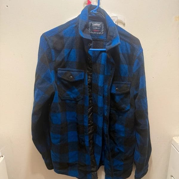 Men’s thick flannel jacket