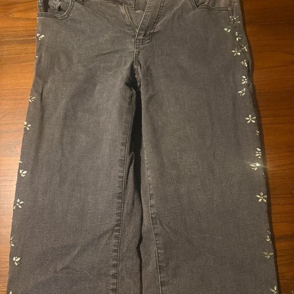 Black bedazzled pants