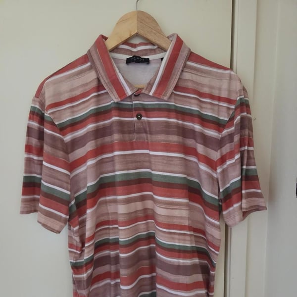 Ted Baker London Multicoloured Striped Polo Shirt