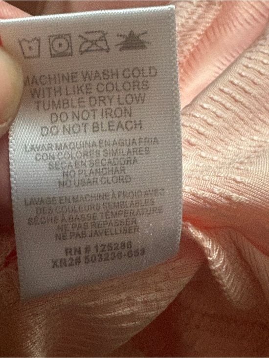 BEARPAW Outdoors Pink Textured Crop Tank Top Built-In Bra Size 9