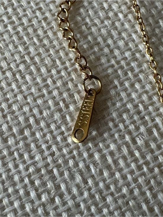 Gold-Tone Red Cameo Pendant Necklace - Stainless Steel NWT 5