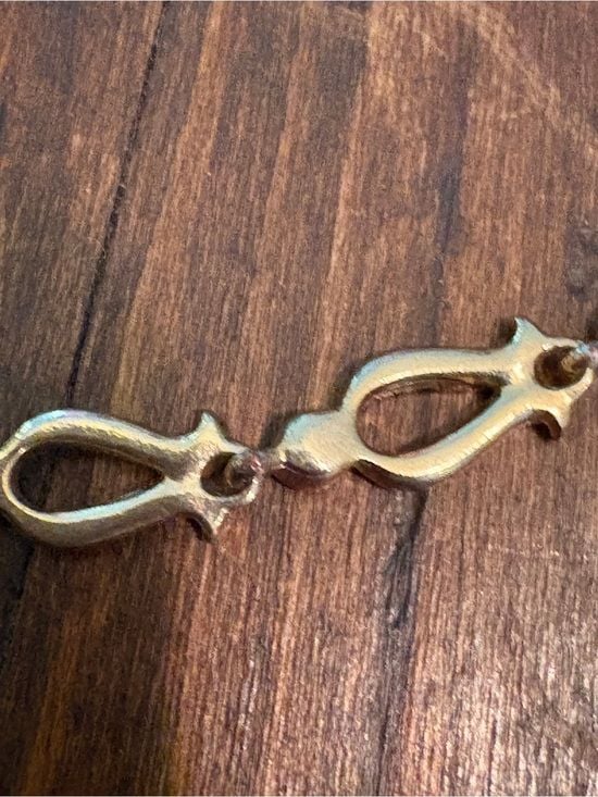 Vintage Monet Gold-Tone Crystal Link Necklace - 14” EUC 7