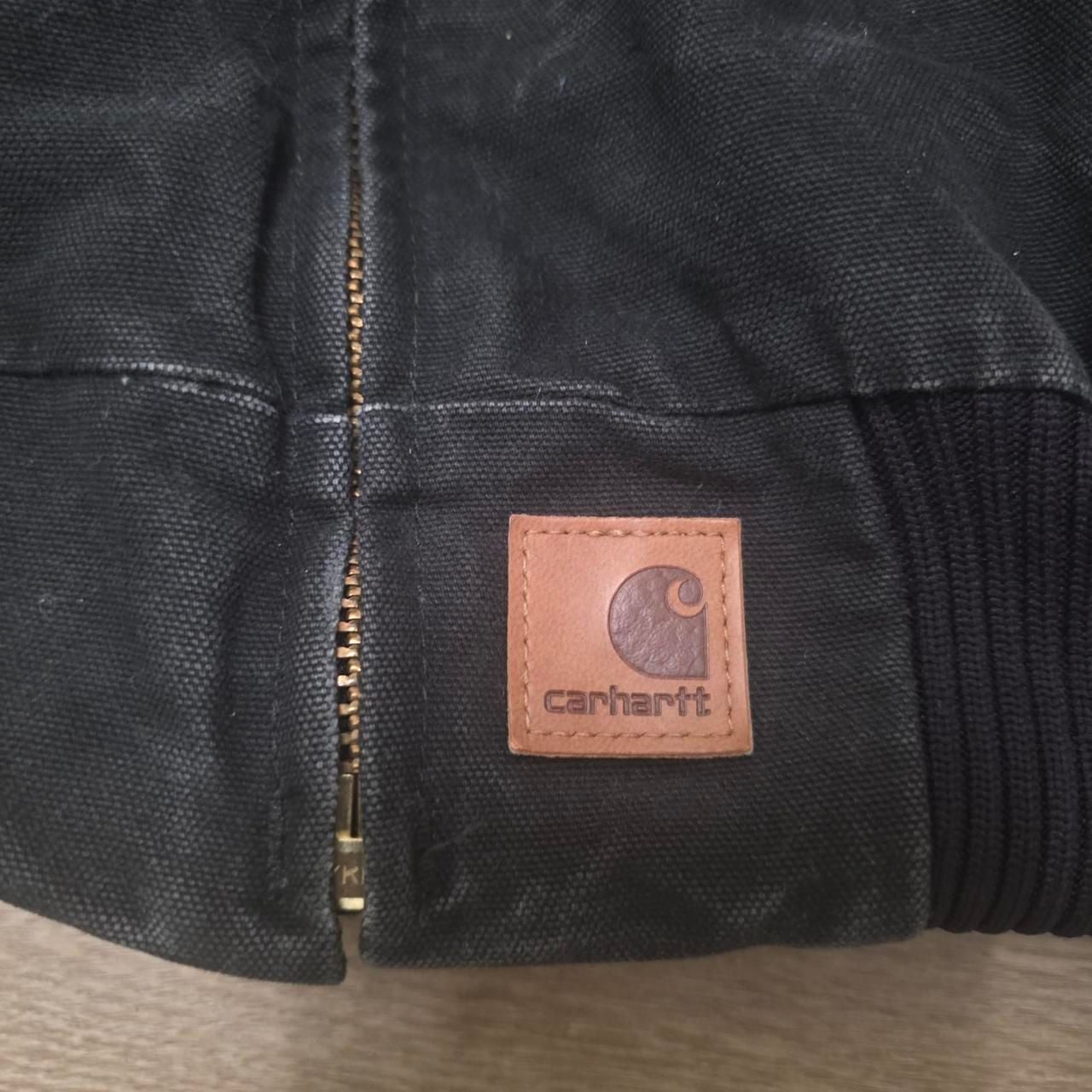 Carhartt J14 BLK Santa Fe Canvas Jacket Black Size 2XL 3