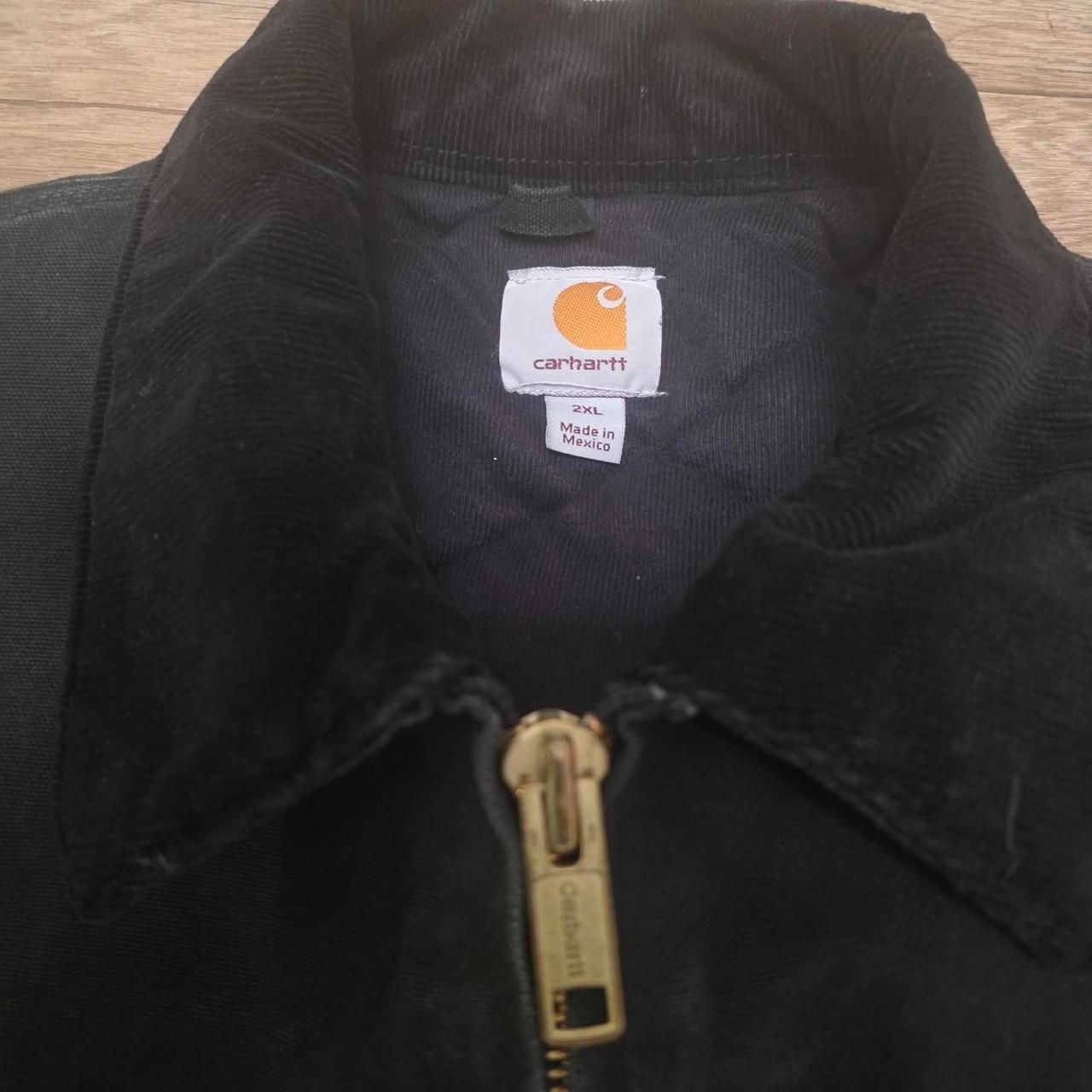 Carhartt J14 BLK Santa Fe Canvas Jacket Black Size 2XL 4