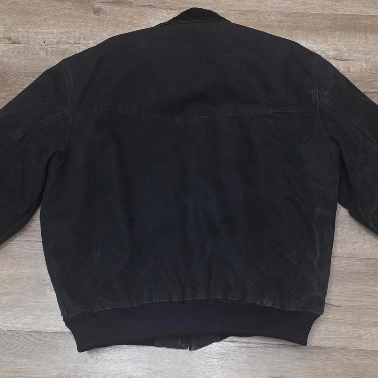 Carhartt J14 BLK Santa Fe Canvas Jacket Black Size 2XL 5