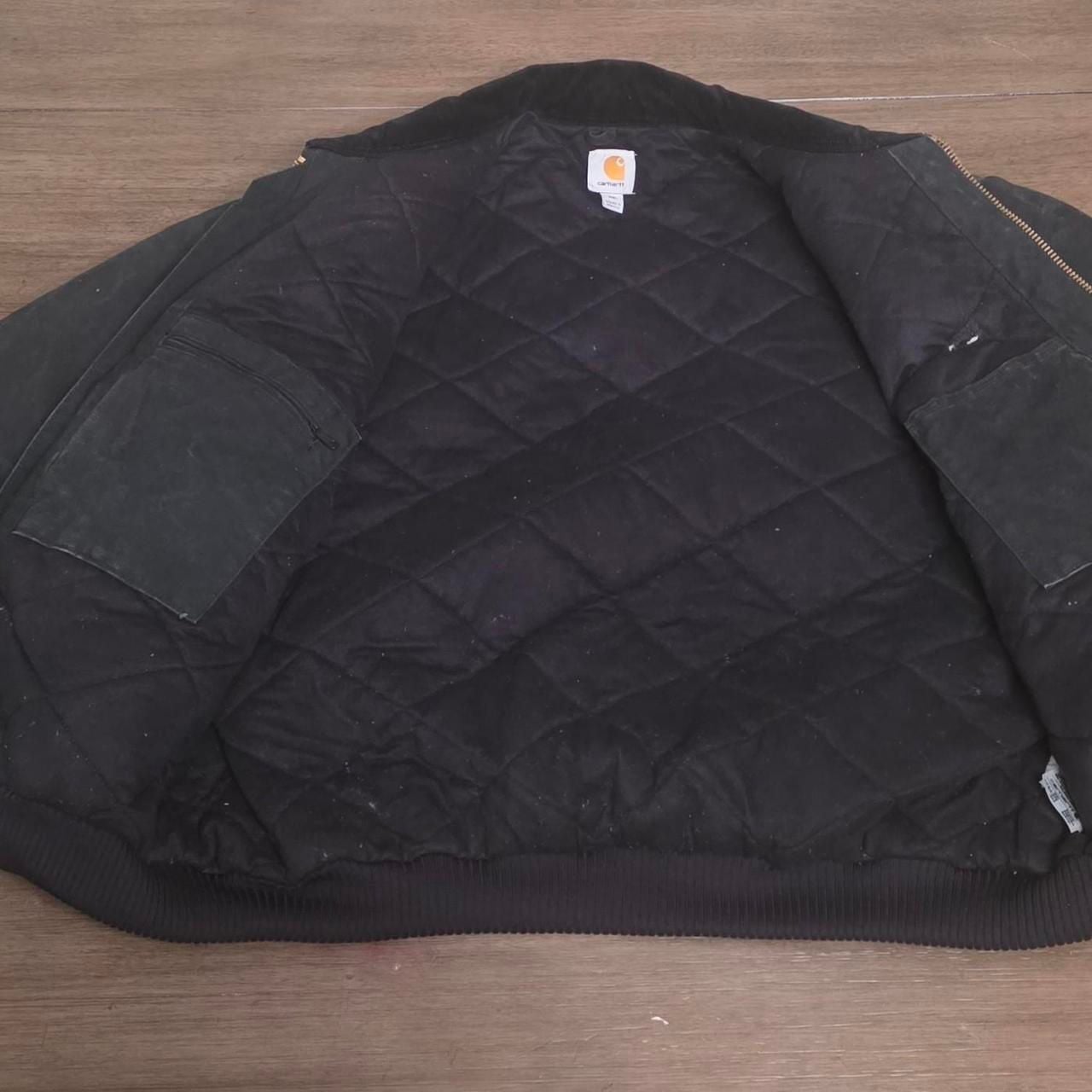 Carhartt J14 BLK Santa Fe Canvas Jacket Black Size 2XL 6