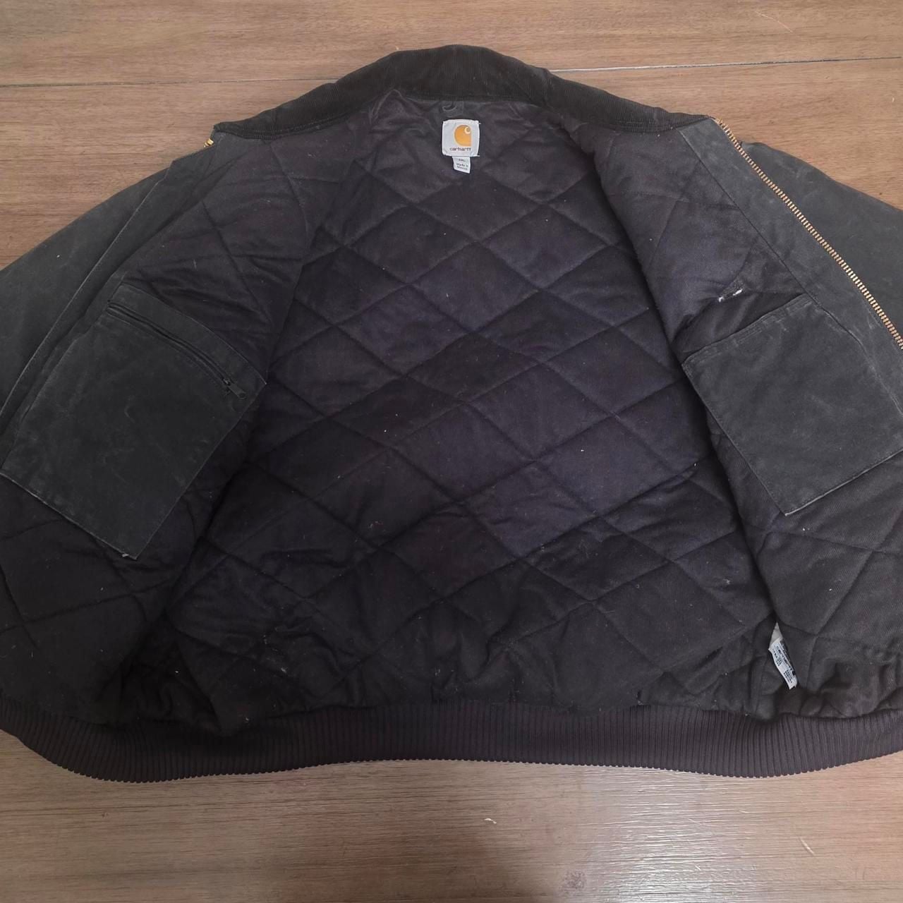 Carhartt J14 BLK Santa Fe Canvas Jacket Black Size 2XL 7