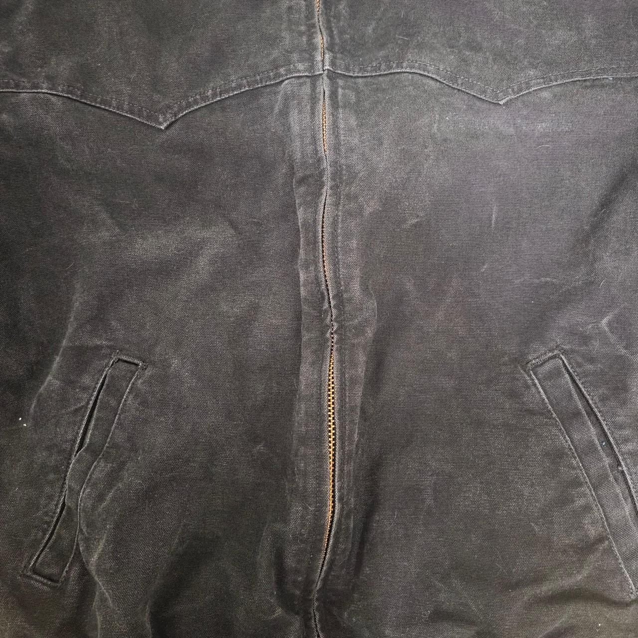 Carhartt J14 BLK Santa Fe Canvas Jacket Black Size 2XL 8