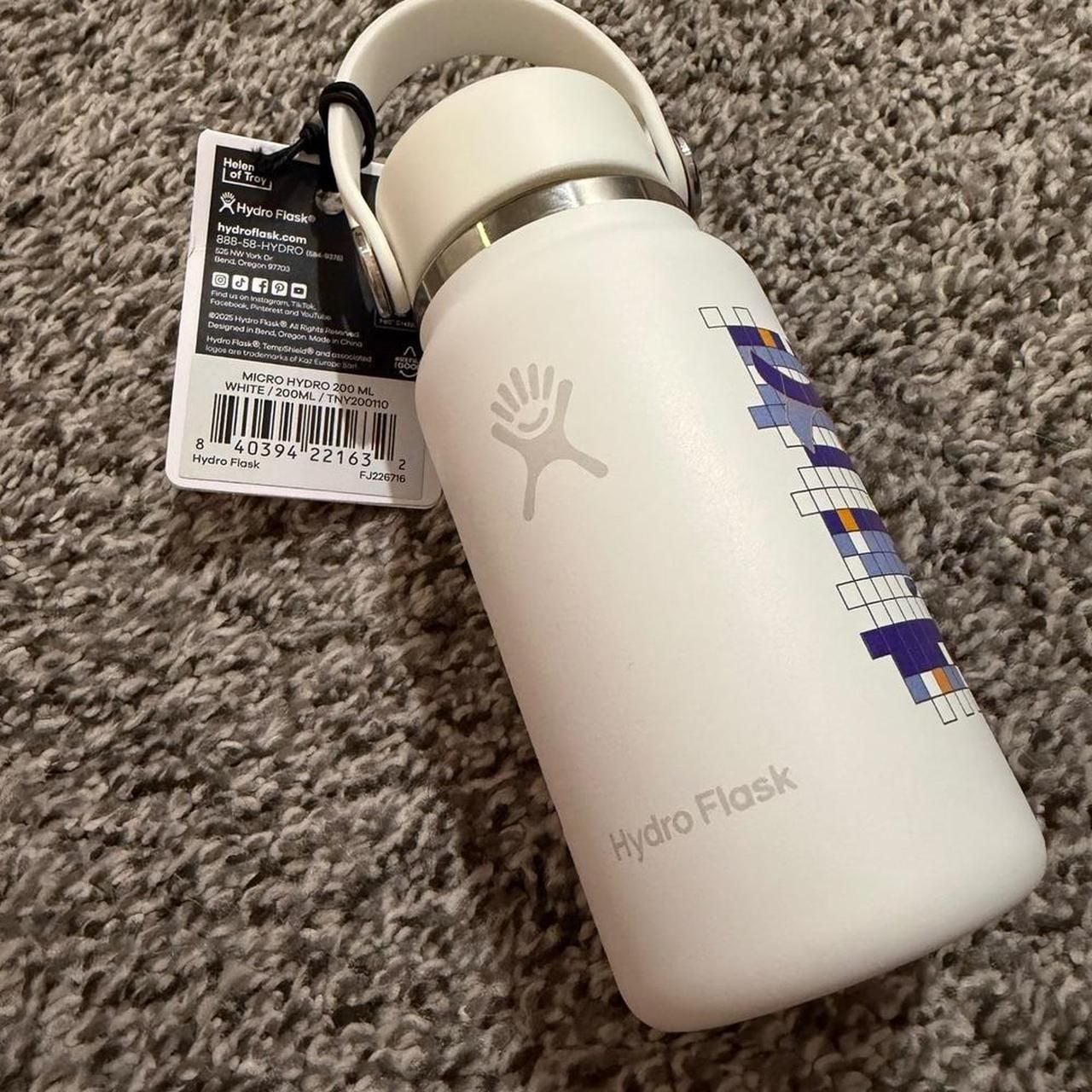 Hydro Flask Micro Hydro Water Bottle 6.7 oz Mosaic Graphic White 2