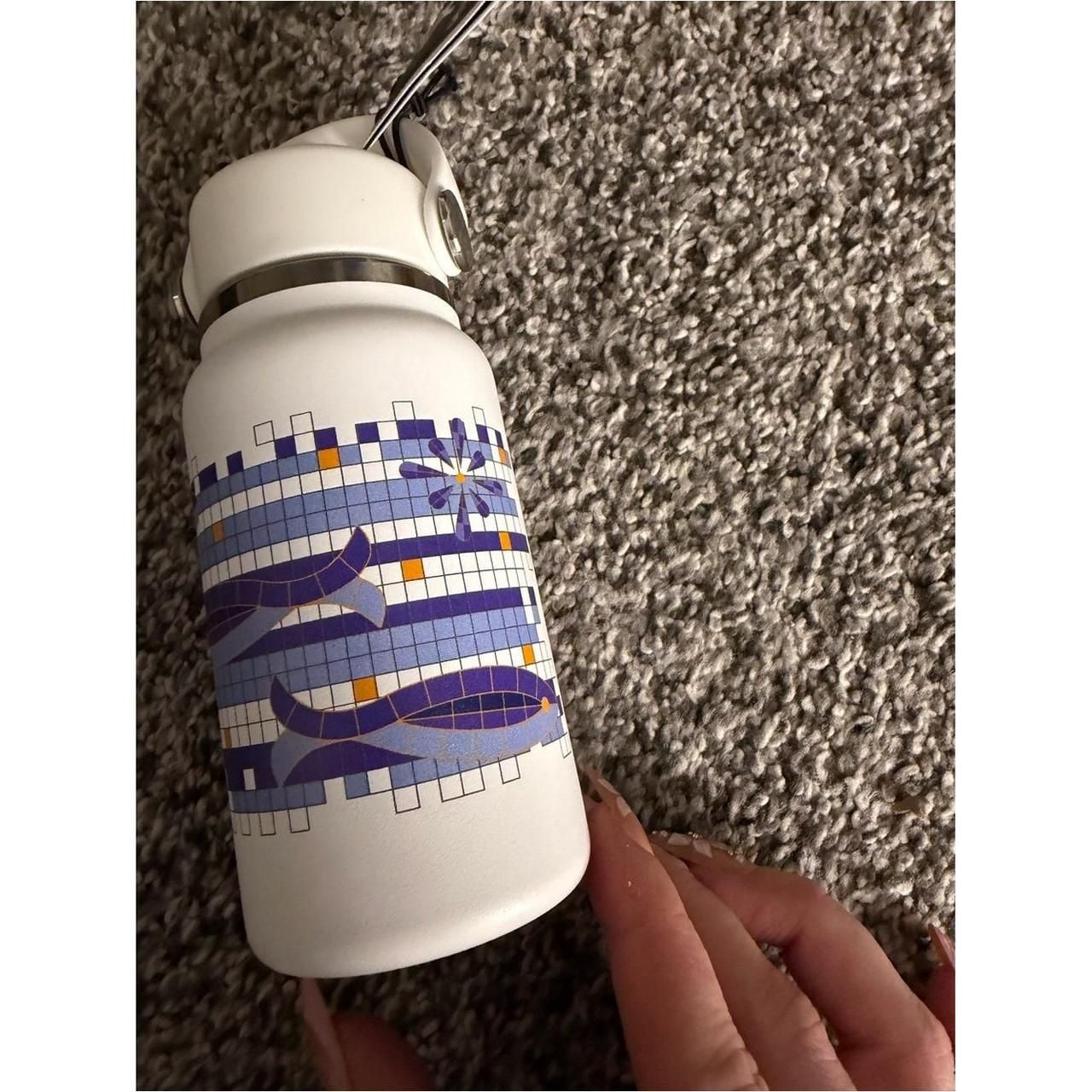 Hydro Flask Micro Hydro Water Bottle 6.7 oz Mosaic Graphic White 8