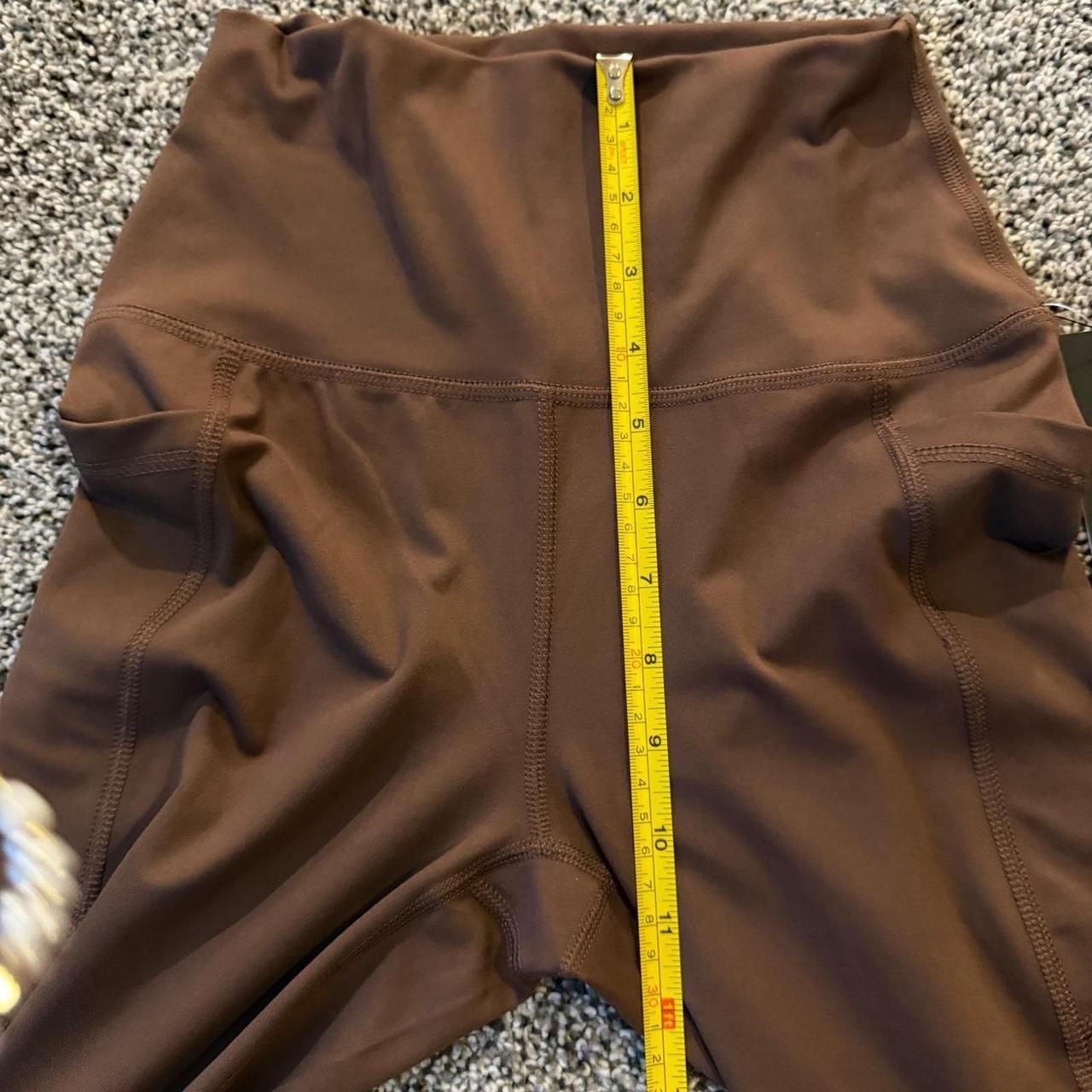 Velocity Active Stretch Serena Capri Leggings Shaved Chocolate Size S 7