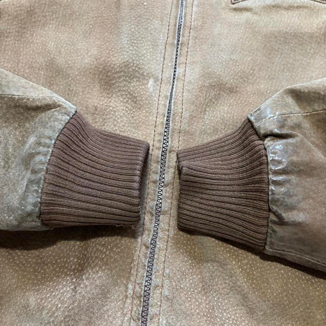 Vintage West Winds Suede Leather Bomber Jacket Size 42 9