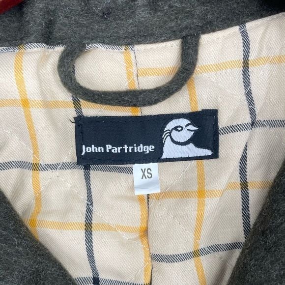 John Partridge Dark Olive Wool Toggle Coat 9