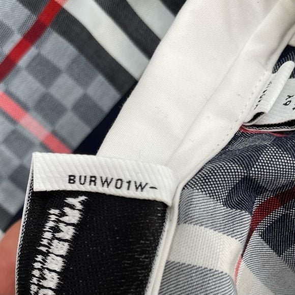 Burberry Kids White Chequerboard Panel Polo Dress 16