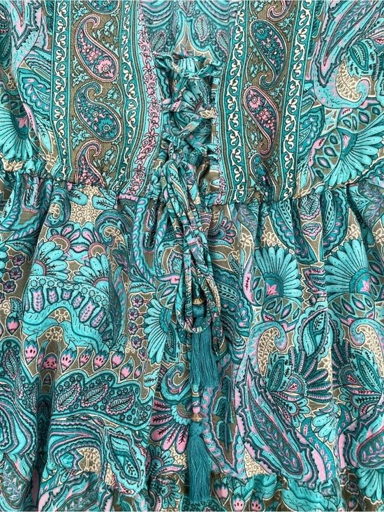Boemo Anthropology Paisley Maxi Dress line 7