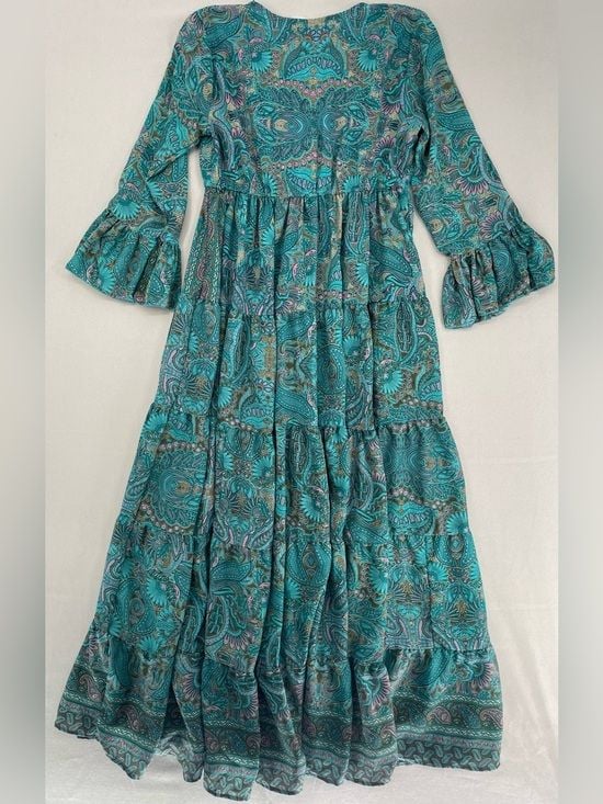 Boemo Anthropology Paisley Maxi Dress line 8