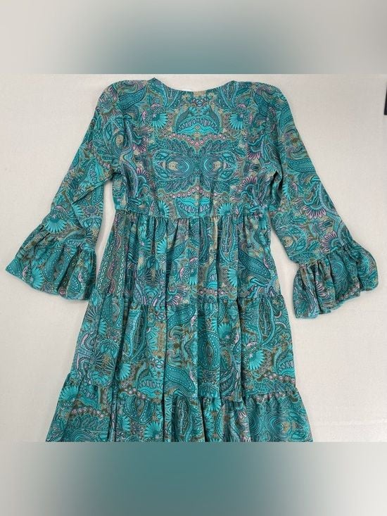 Boemo Anthropology Paisley Maxi Dress line 9