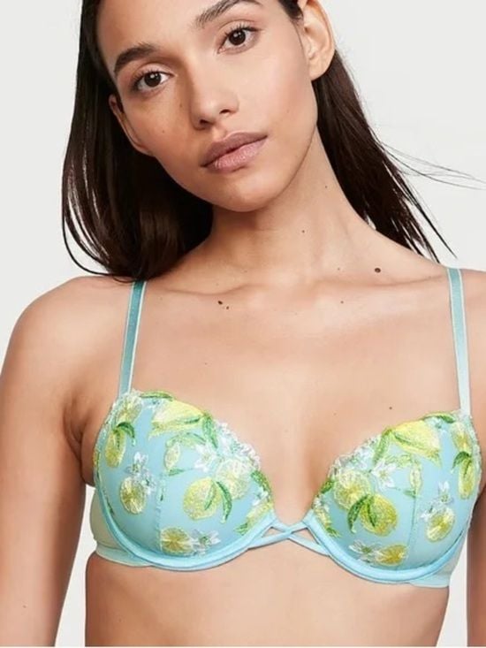 Victoria's Secret Dream Angels Lemon Embroidery Demi Bra 1