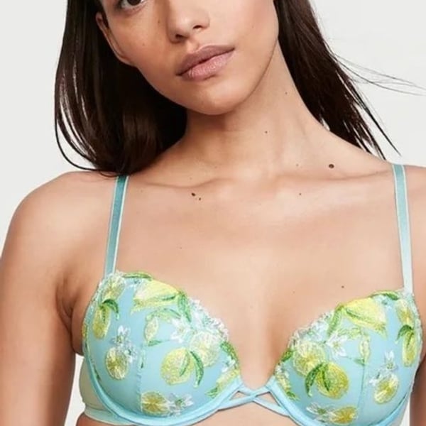 Victoria's Secret Dream Angels Lemon Embroidery Demi Bra