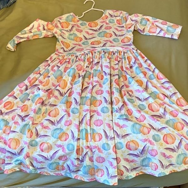 Mila & Rose Pumpkin Pattern Dress