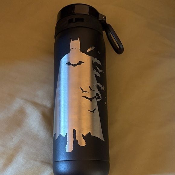 NWOT Black Batman Insulated Water Bottle 1