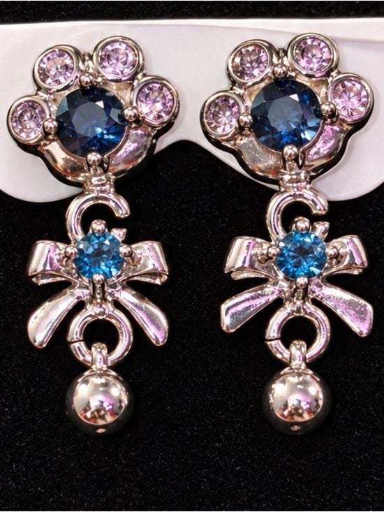 London Topaz Good Luck Charm Dangle Earrings 2