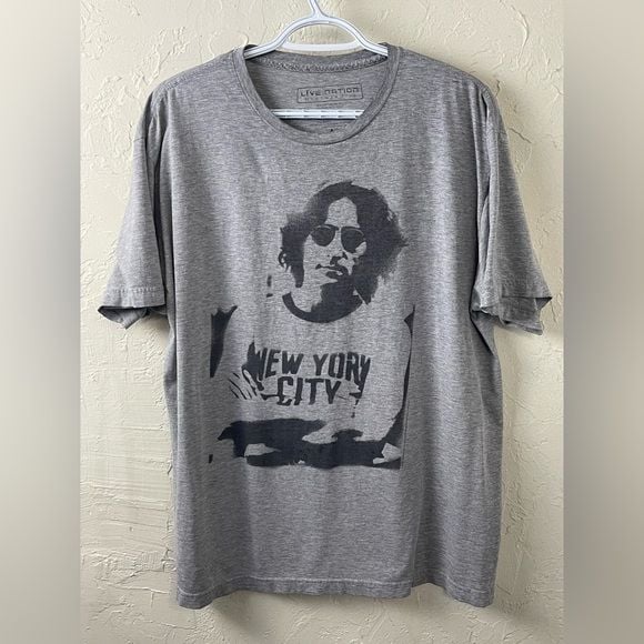 Live Nation Gray Graphic T-Shirt of John Lennon 2