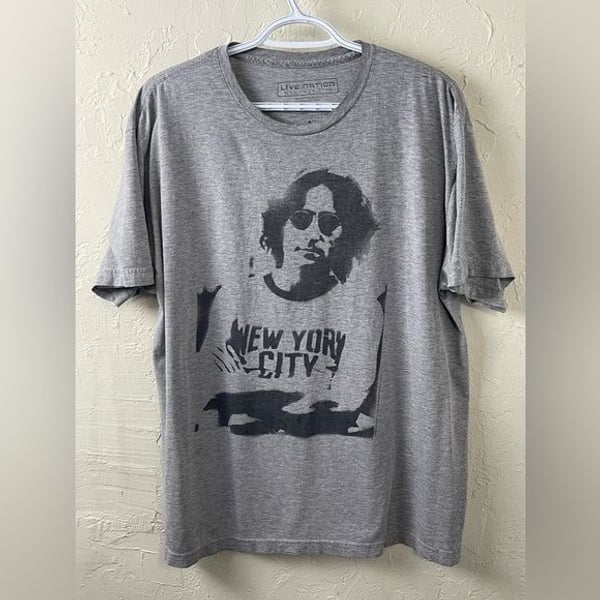 Live Nation Gray Graphic T-Shirt of John Lennon