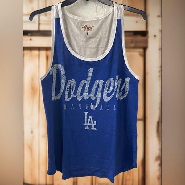 4Her Dodgers Baseball Tank Top - Blue (P2P 20)