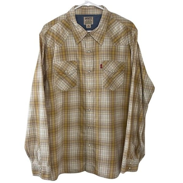 Levi's Men's Plaid Shirt - Brown