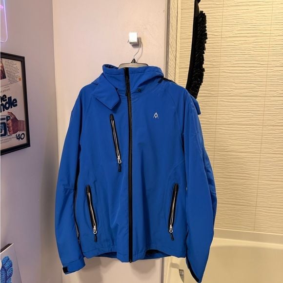 Men's Blue Hooded Jacket 2