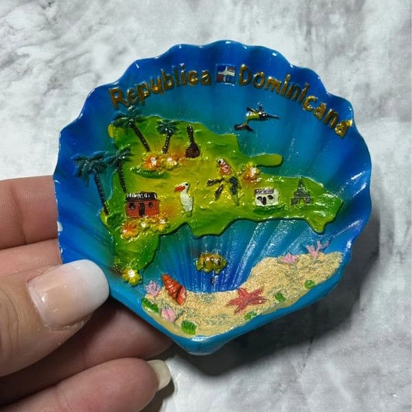 Dominican Republic 3D Souvenir Magnet Republica Dominicana Caribbean Travel