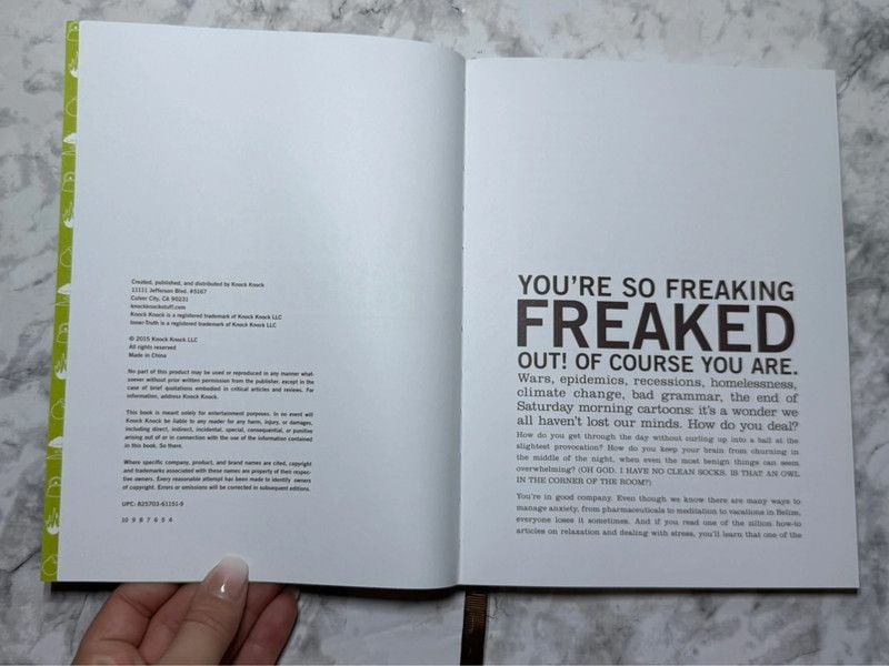 Knock Knock I’m So Freaking Freaked Out Inner-Truth Journal Anxiety 3