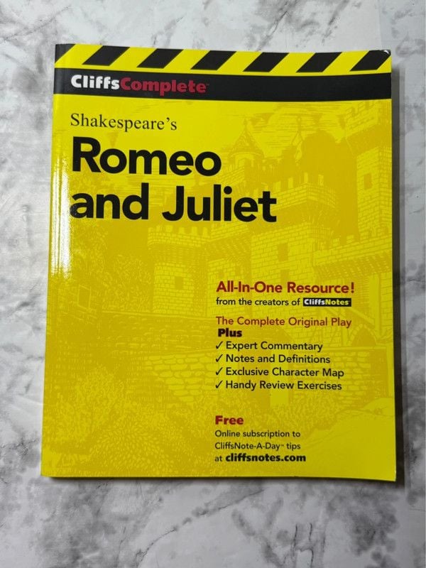 Romeo and Juliet Shakespeare Study Guide Bundle Annotated + CliffsComplete 8