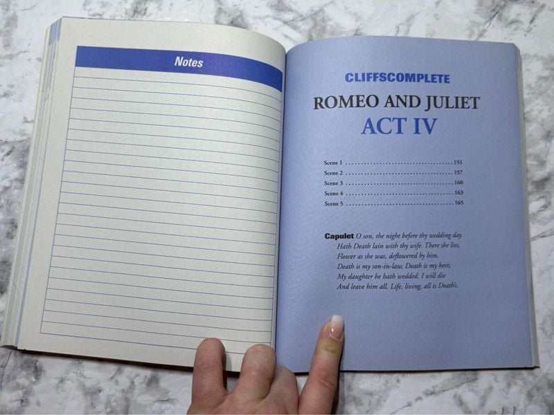 Romeo and Juliet Shakespeare Study Guide Bundle Annotated + CliffsComplete 12