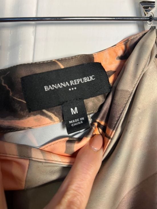 Banana Republic Abstract Print Maxi Skirt Size M 4