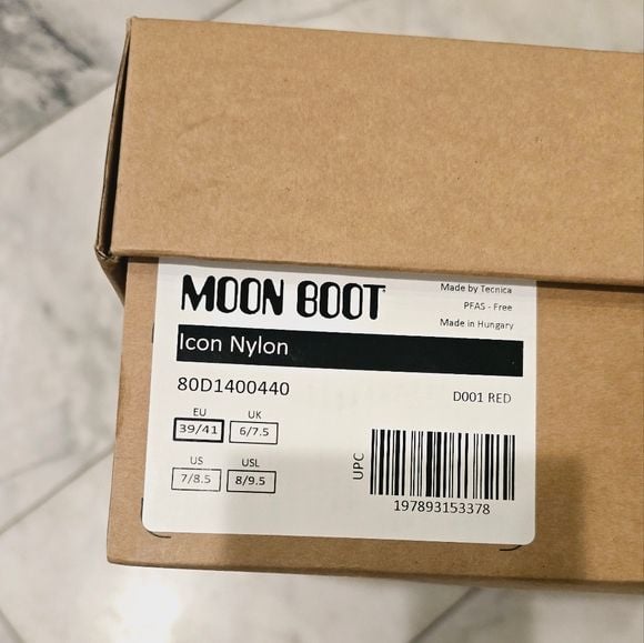 Moon Boot Red Winter Snow Boot🥾 17